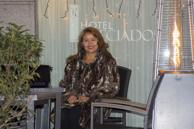 Abrigo animal print