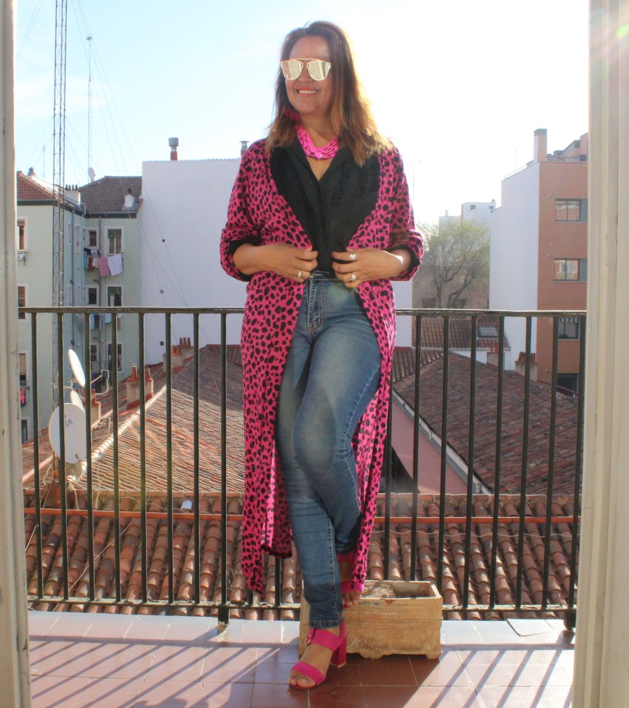 Kimono fantasia fucsia