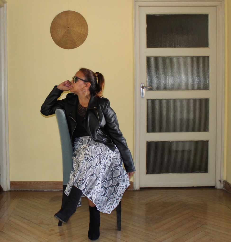 Falda Midi Serpiente