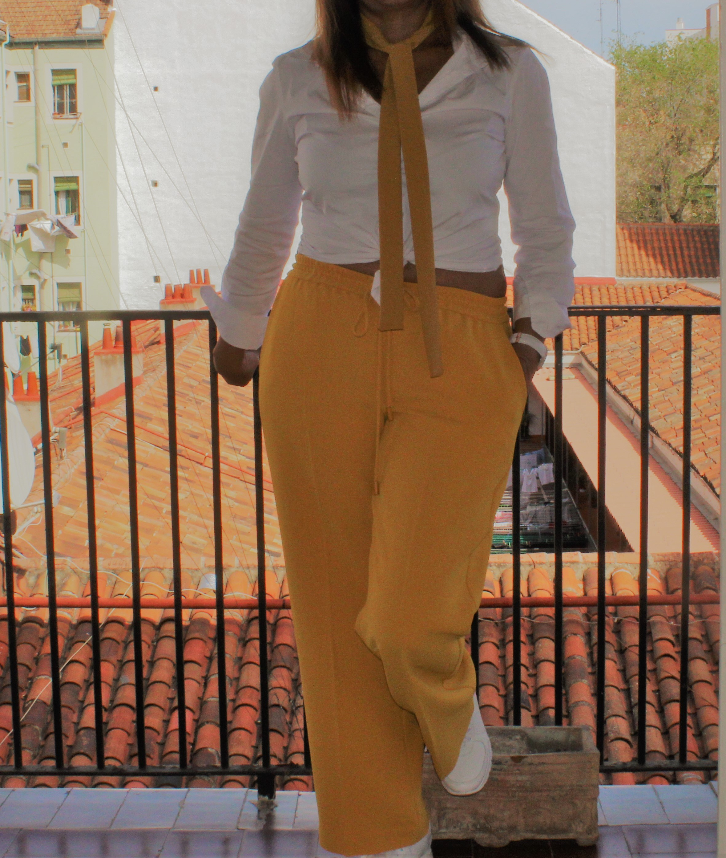 Pantalón Culotte mostaza