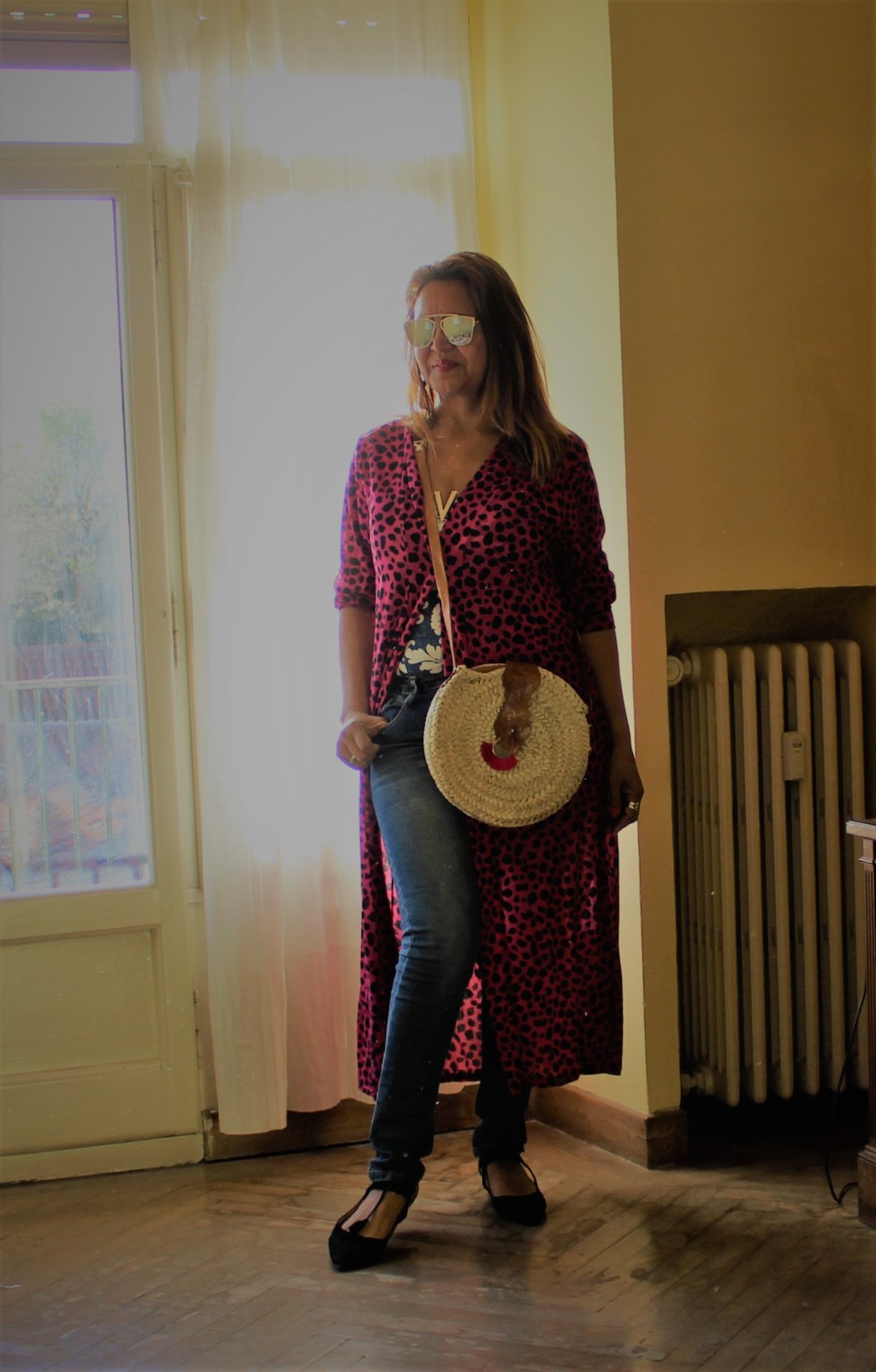 Bolso de mecatillo de dos asas redondo