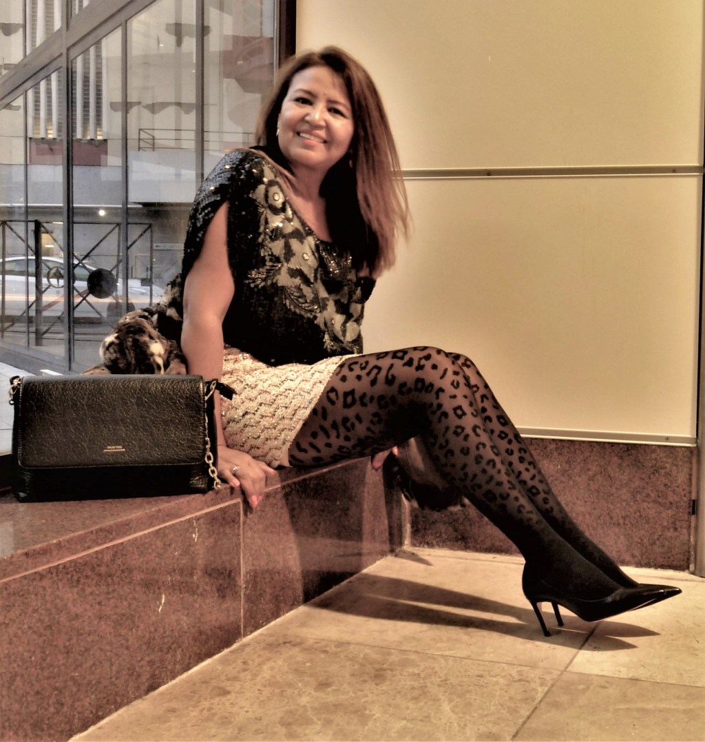 Mi look con medias animal&nbsp;print
