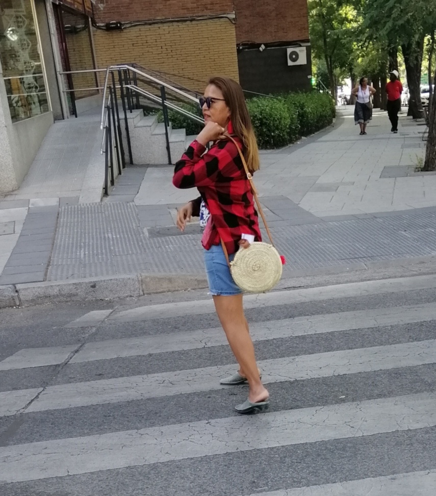 Camisa Escocesa roja