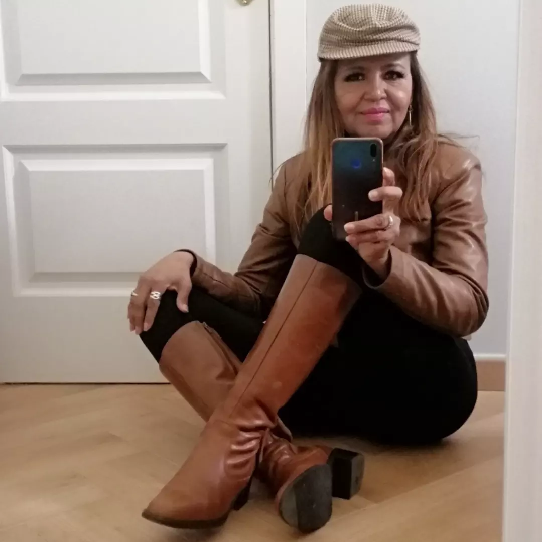 Botas de caña alta camel