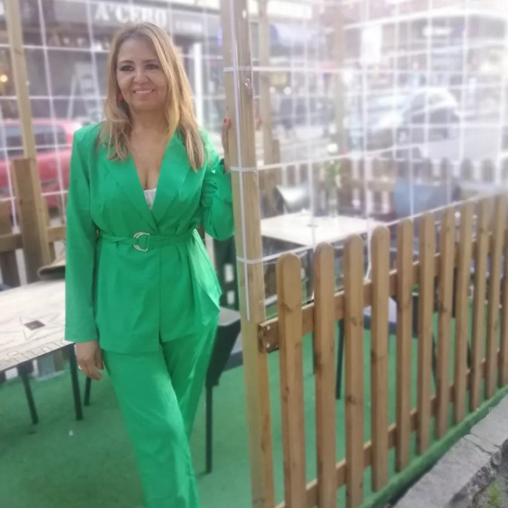 Traje sastre verde