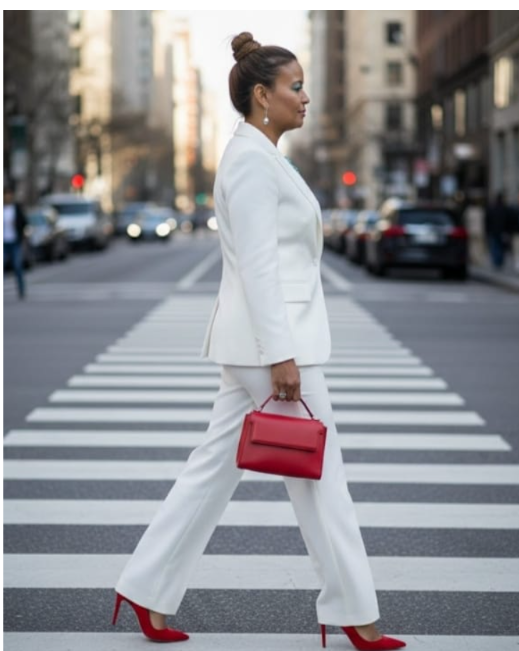 TRAJE DE CHAQUETA Y PANTALON BLANCO